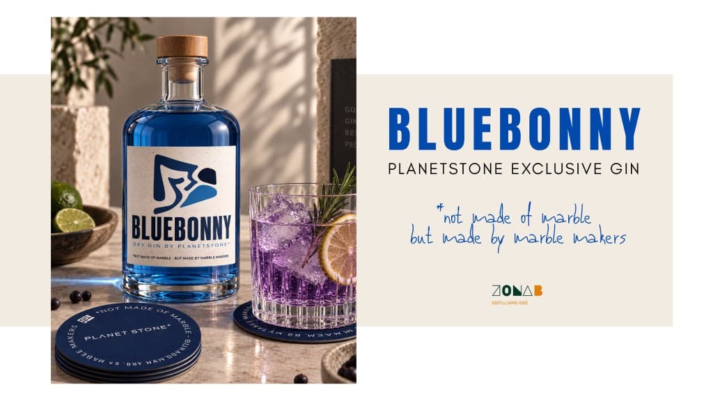 Bluebonny, gin esclusivo Planetstone in collaborazione con la distilleria ZonaB